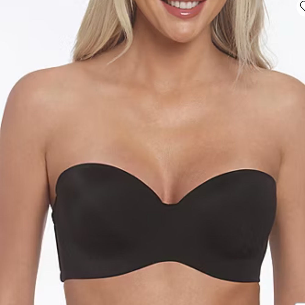 NWT‎ Dominique Size 46C Strapless Bra Black